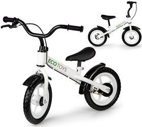Rower rowerek biegowy dla dziecka jeździk regulowane siodełko 18m+ biały Ecotoys N2004-1 WHITE