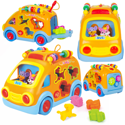 Interaktywny autobus edukacyjny dla dzieci Sorter z liczydłem HOLA