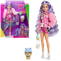 Barbie Lalka Extra Fioletowe fale  nr 6