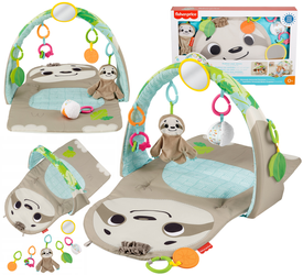 Sensoryczna mata edukacyjna Leniwiec FISHER-PRICE z zawieszkami dla dzieci GNB52