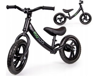 Rowerek biegowy jeździk z metalową ramą dla dzieci Ecotoys JM-001 BLACK