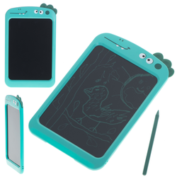 Tablet graficzny z rysikiem dla dzieci Tablica do rysowania Dinozaur niebieski LCD