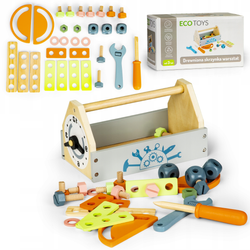 Zestaw Małego Majsterkowicza Narzędzia w skrzyni Mini warsztat Ecotoys TL80013
