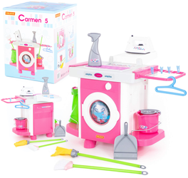 Zestaw do sprzątania dla dzieci Carmen 5 z pralką mopem i akcesoriami WADER