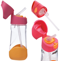 Butelka tritanowa bidon dla dzieci BBox kubek ze słomką i uchwytem 450ml Strawberry Shake BB00441