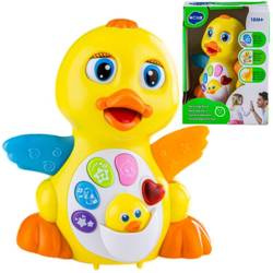 Interaktywna edukacyjna tańcząca jeżdżąca kaczuszka dla dzieci Hola 