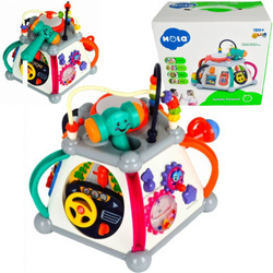 Interaktywna kostka edukacyjna dla dzieci Zabawka sensoryczna z dźwiękiem i światłem