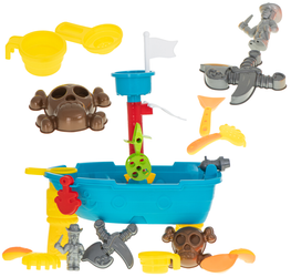 Stolik wodny Zestaw do kąpieli i piaskownicy Statek pirat z akcesoriami dla dzieci Piaskownica