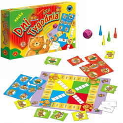Edukacyjna gra planszowa dla dzieci - Dni tygodnia Alexander