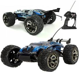Duży samochód zdalnie sterowany RC Land Buster 2.4G 45km/h 1500mah na pilota niebieski