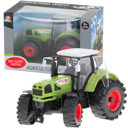 Traktor duży pojazd rolniczy zielony ciągnik