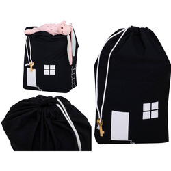 Kosz Organizer Pojemnik na zabawki ubrania pranie czarny