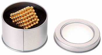 Neocube kulki magnetyczne 5 mm dla dzieci klocki konstrukcyjne puzzle 3D 216 elementów złote
