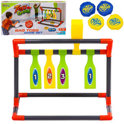 Gra zręcznościowa dla dzieci rzut woreczkami do celu bramka 