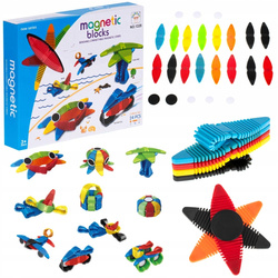 Elastyczne klocki magnetyczne puzzle dla dzieci 24 elementy