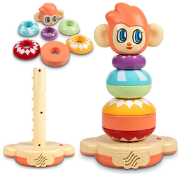 Interaktywna piramidka dla dzieci Małpka Nauka liczb 6m+