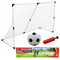 Duża bramka piłkarska do gry w piłkę nożną dla dzieci 2w1 + piłka i pompka