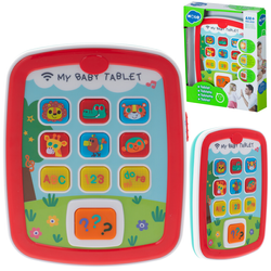 Duży Interaktywny tablet edukacyjny dla dzieci Nauka pierwszych słówek Dotykowy ekran HOLA