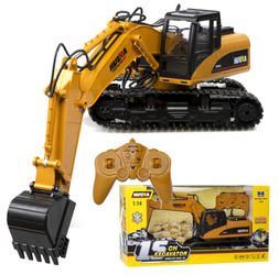 Duża koparka zdalnie sterowana dla dzieci na gąsienicach H-TOYS 1550 1:14
