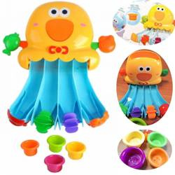 Zabawka do kąpieli kaczka z zjeżdżalnią i kubeczkami dla dzieci