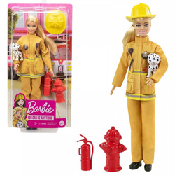 Barbie Lalka Kariera Delux Strażaczka + akcesoria Mattel