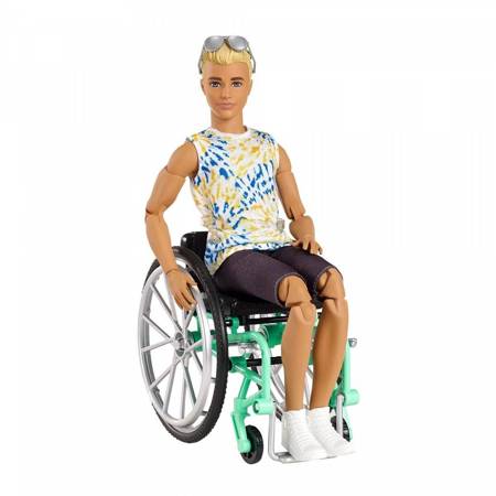 Barbie Lalka Fashionistas Ken na wózku NR167