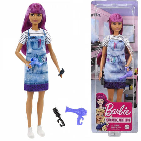 Barbie Lalka Kariera Fryzjerka +akcesoria