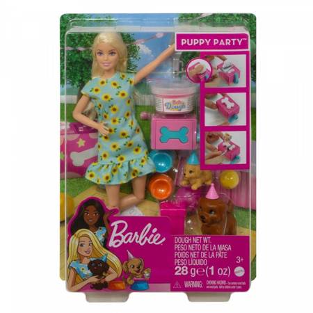 Barbie Lalka PuppyParty - Przyjęcie dla szczeniaczków