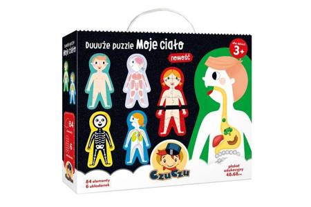 CzuCzu Duuuże Puzzlle - Moje ciało - 6 dużych układanek 