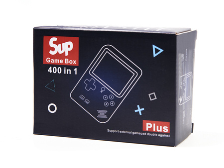 Duża konsola przenośna do gier Zestaw 400 gier Game Box Pad czerwona