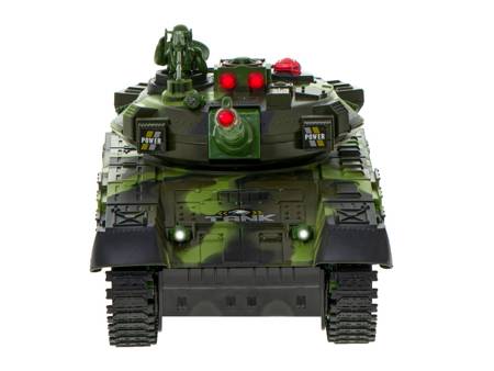 Duży czołg wojskowy zdalnie sterowany RC WAR TANK dla dzieci 9995 zielony
