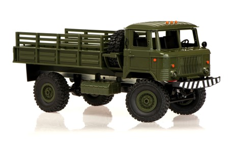 Duży zdalnie sterowany samochód wojskowy Off-Road 4WD 1:16 RTR ciężarówka Auto RC dla dzieci zielony