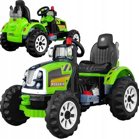 Elektryczny traktor na akumulator dla dzieci Kingdom 2 silniki dźwięk