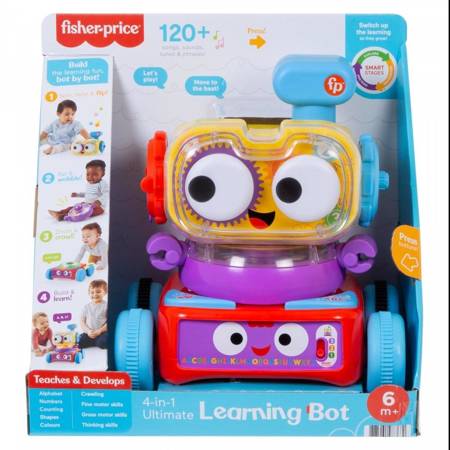 Interaktywny robocik edukacyjny przyjaciel dziecka robot Fisher Price 4w1