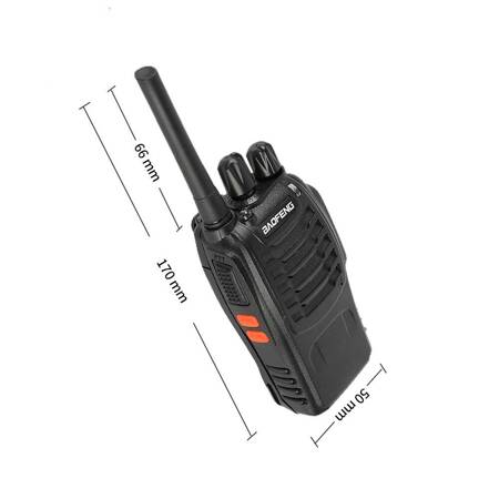 Krótkofalówka walkie talkie 2 sztuki BAOFENG BF-888S HT PMR BF888S