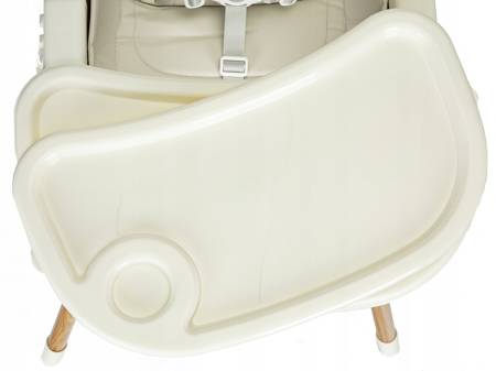 Krzesełko Fotelik do karmienia z tacką dla dzieci beżowy Ecotoys HA-004 BEIGE
