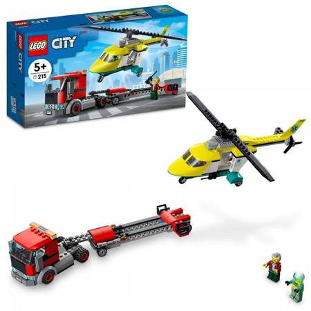 LEGO Klocki City 60343 Laweta helikoptera ratunkowego