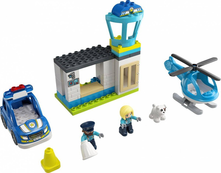 Lego DUPLO - Posterunek Policji i Helikopter 10959