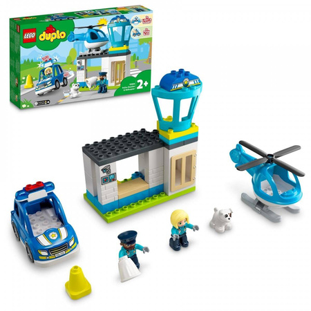 Lego DUPLO - Posterunek Policji i Helikopter 10959