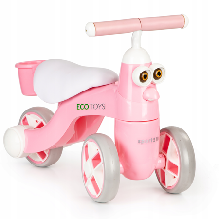 Rower rowerek biegowy dla dzieci chodzik różowy Ecotoys N1009 PINK
