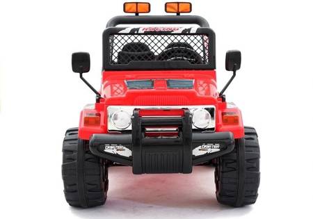 Samochód na akumulator Jeep Raptor elektryczny Auto dla dzieci czerwony