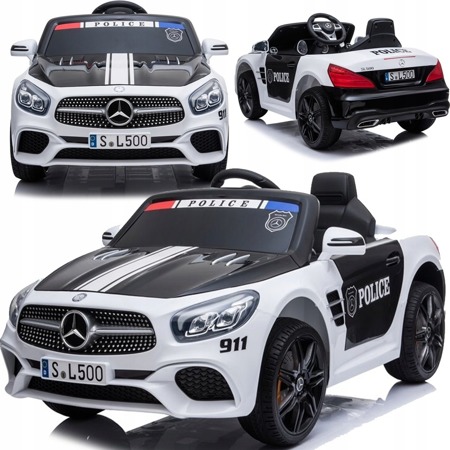 Samochód na akumulator Mercedes SL500 elektryczny policja Auto dla dzieci