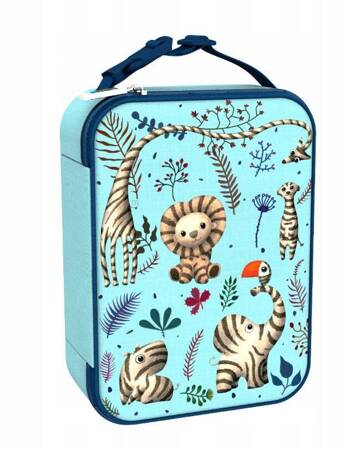 Śniadaniówka Lunch Box Lunch Bag Torba na żywność dla dziecka do szkoły zwierzęta zebra ION8