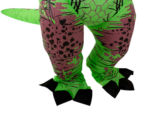 Strój kostium przebranie dla dzieci dinozaur T-Rex gigant zielony 1.5-1.9m