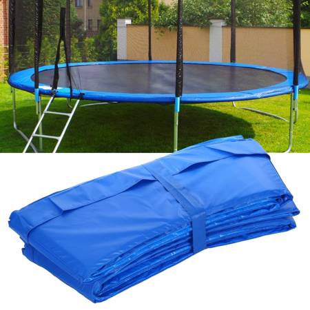 Uniwersalna osłona sprężyn do trampoliny 245 - 255cm 8FT Mata na trampolinę niebieska