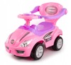 Autko jeździk samochód dla dzieci pchacz z rączką do prowadzenia Ecotoys różowy