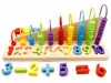 Drewniana zabawka edukacyjna dla dzieci liczydło klocki cyfry Ecotoys