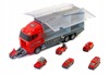 Duża ciężarówka transporter garaż dla samochodów z zestawem autek dla dzieci