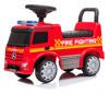 Duży jeździk Samochód dla dzieci Wóz strażacki Interaktywne autko Mercedes czerwony