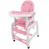 Fotelik bujany krzesełko do karmienia dziecka różowy 3w1 Ecotoys HC-223 PINK